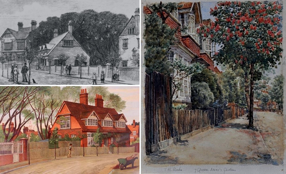 paintings of no.7 Queen Anne's Gardens