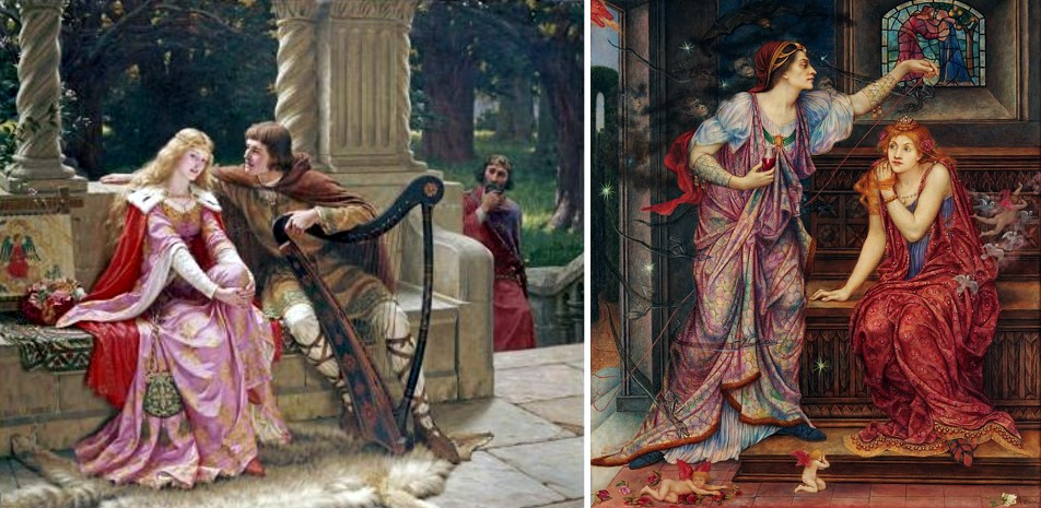 Two Pre-Raphaelite paintings