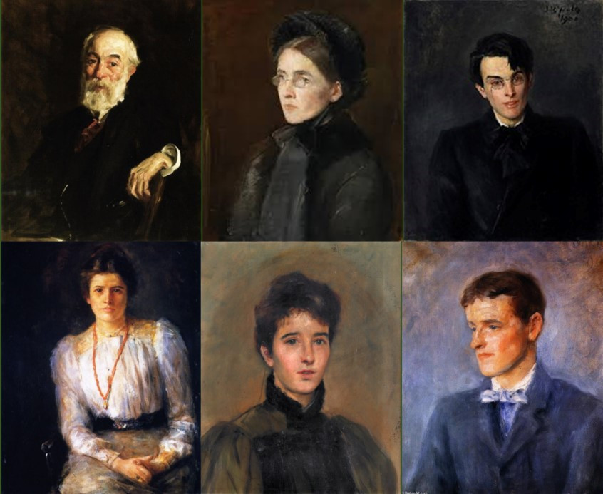 Montage of Yeats family members